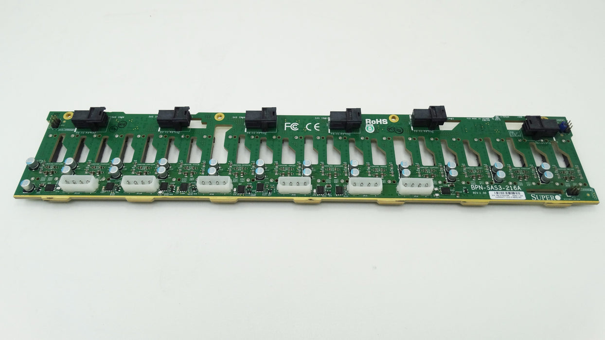 Supermicro 24x (4x Dual NVME/ SAS) 2.5'' Hard Drive Backplane NO METAL CADDY (BPN-SAS3-216A)