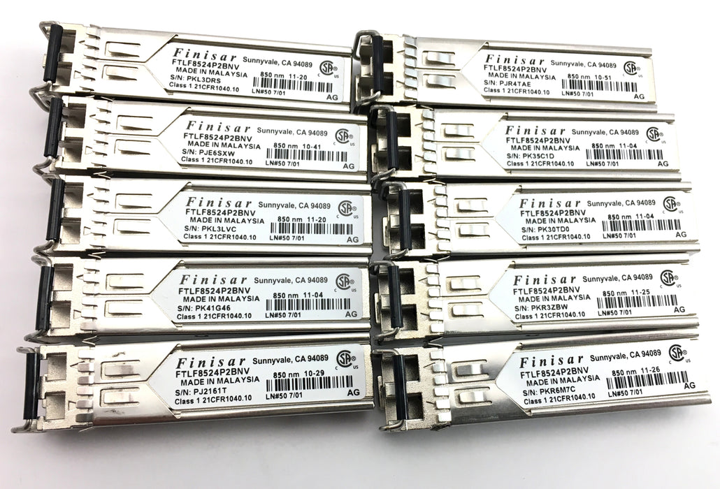 Finisar 850NM 4GB SFP Transceiver Module (FTLF8524P2BNV)