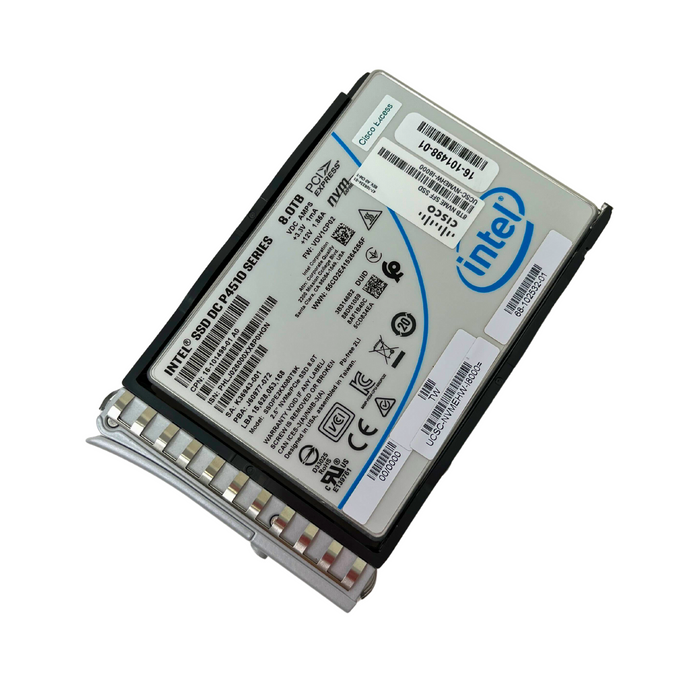 Cisco Intel DC P4510 Series 8TB 2.5" NVMe U.2 SSD Solid State Drive (UCSC-NVMEHW-I8000)