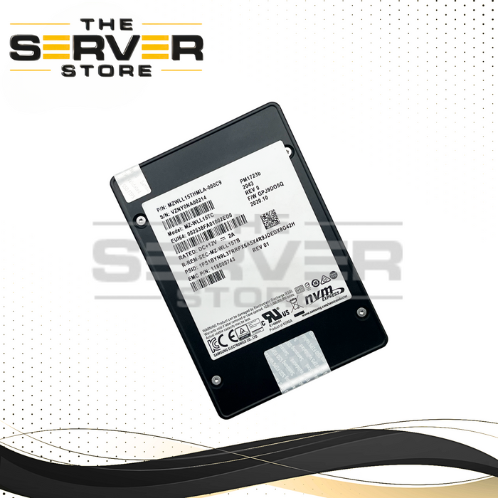 EMC Samsung 15.36TB NVME U.2 SSD PCIe PM1723b Series 118000743