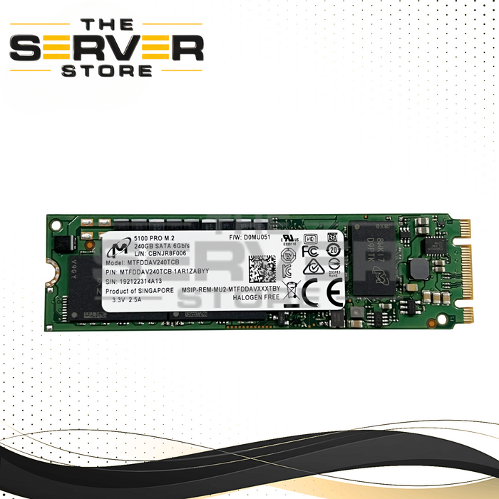 Micron 240GB SATA 6GB 2280 M.2 SSD 5100 PRO MTFDDAV240TCB MTFDDAV240TCB-1AR1Z