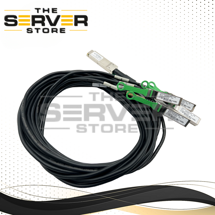 Amphenol AHSP 3M 100GB QSFP+ to 4xSFP+ 100GbE to 4x25GbE DAC Splitter NDAQGF-0003