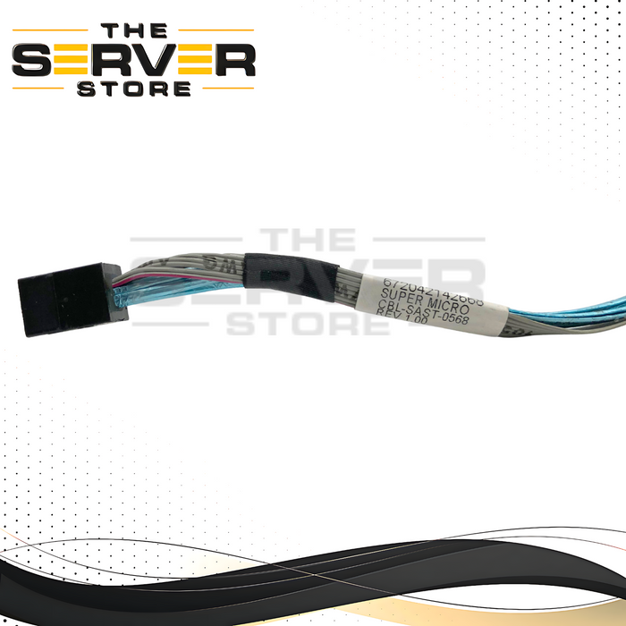 Supermicro Internal MiniSAS HD (SFF-8643) to MiniSAS HD (SFF-8643) 12Gb/s SAS3 Data Cable. P/N: CBL-SAST-0568.