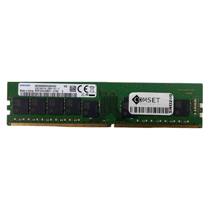 Samsung 32GB 2Rx8 PC4-2666V-E DDR4 Unbuffered ECC Unregistered Memory (M391A4G43MB1-CTDQ)