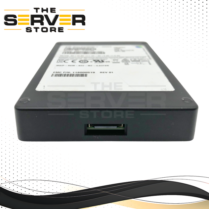 EMC Samsung PM1633a 3.84TB 12Gbps SAS 2.5-inch SFF Enterprise SSD. 90%-100% Health. P/N: 118000519.