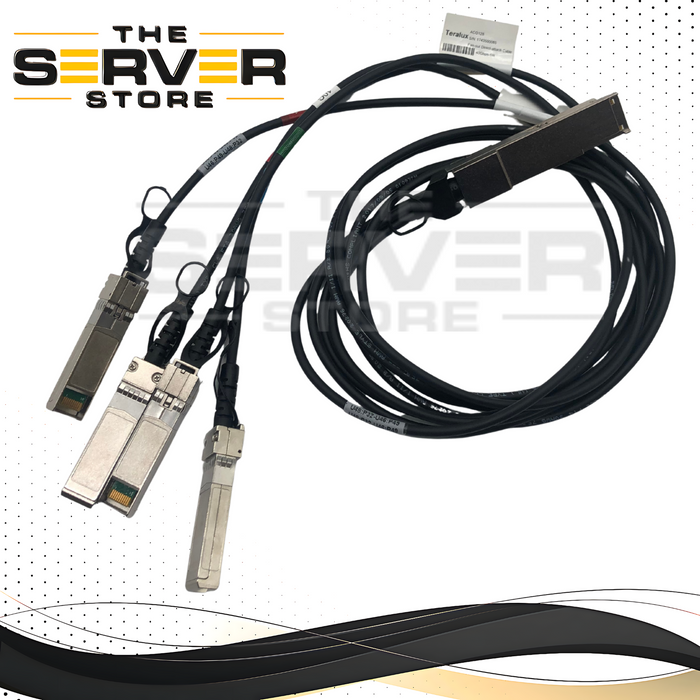 Teralux 40G QSFP+ to 4x 10G SFP+ Passive DAC Breakout Cable 1M ACQ128