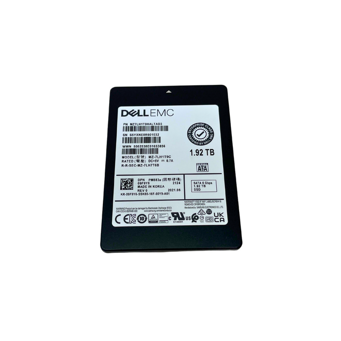 Dell/EMC 1.92TB SATA 6Gbps 2.5" SSD Solid State Drive (9F9Y6)