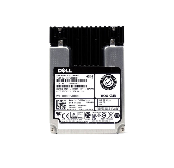 Dell 800GB 12G 12Gbps Write Intensive MLC SAS 2.5'' Enterprise SSD PX05SMB080Y (5PDY4)