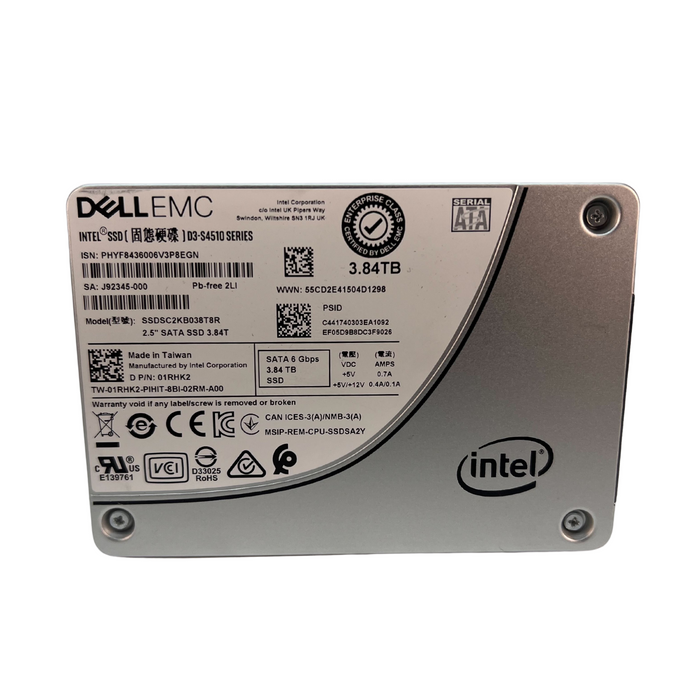 Dell/EMC 3.84TB SATA 6Gbps 2.5" Solid State Drive (1RHK2)