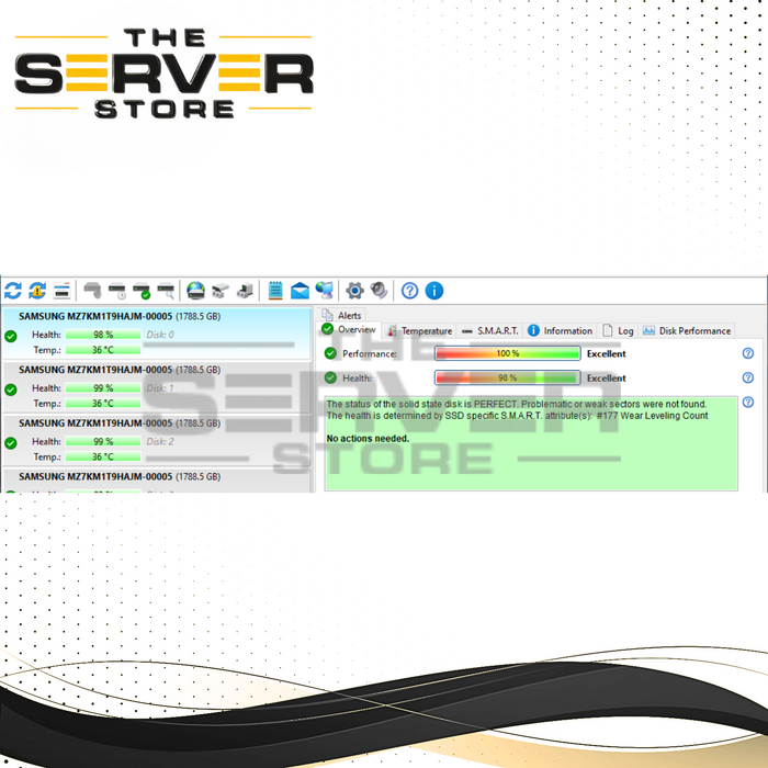 Samsung 1.92TB SATA 6G RI SFF 2.5" SSD SM863 MZ7KM1T9HAJM-00005 MZ-7KM1T90