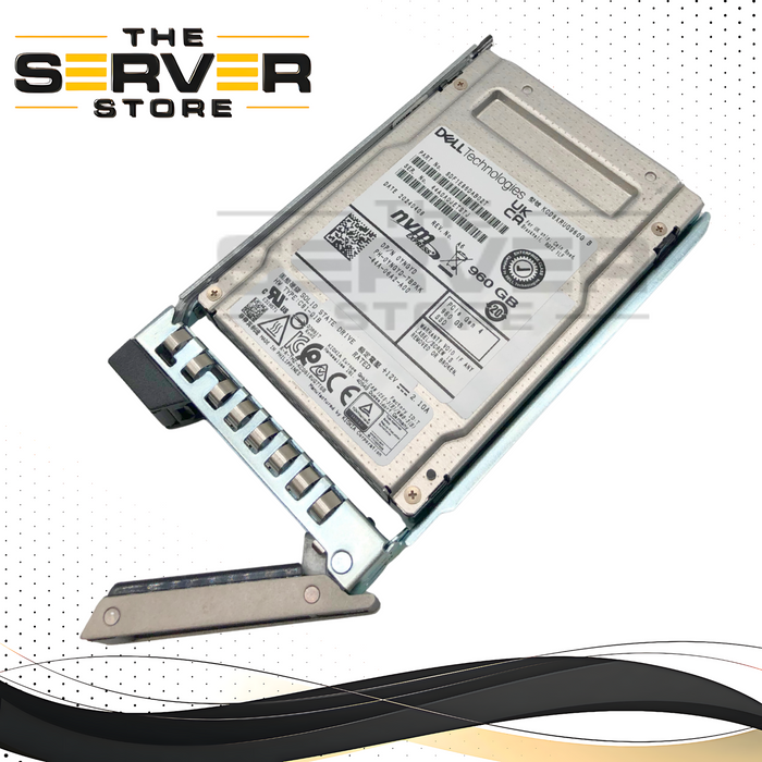 Dell Kioxia 960GB NVMe PCIe Gen4 2.5-inch U.2 Solid State Drive (SSD) with 14-Gen Tray. * (0-10 POH) 100% Health. *  P/N: YNGYD.