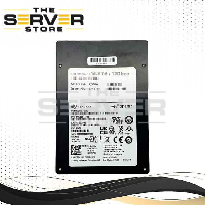 NeatAPP Seagate 15.36TB SAS 12G 2.5" SSD Model STT007 Nytro 3332 X670A SP-670A