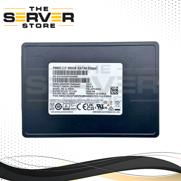 Samsung 960GB SATA 6G SFF 2.5" 7mm SSD PM893 Series MZ7L3960HCJR-00W07