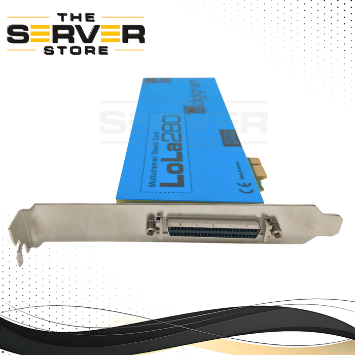 Digigram LOLA280 Logging Skimmer 8 Channel HD Audio Recording SCSI PCIe x1 High Profile Card. P/N: LOLA280.