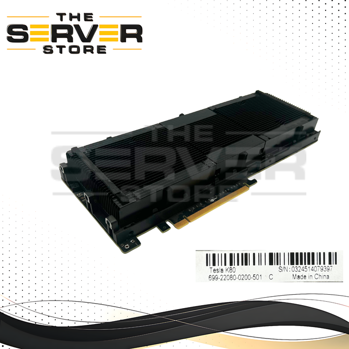 NVIDIA Tesla K80 Kepler Cuda 24GB GDDR5 PCI-E 3.0 GPU 699-22080-0200-501