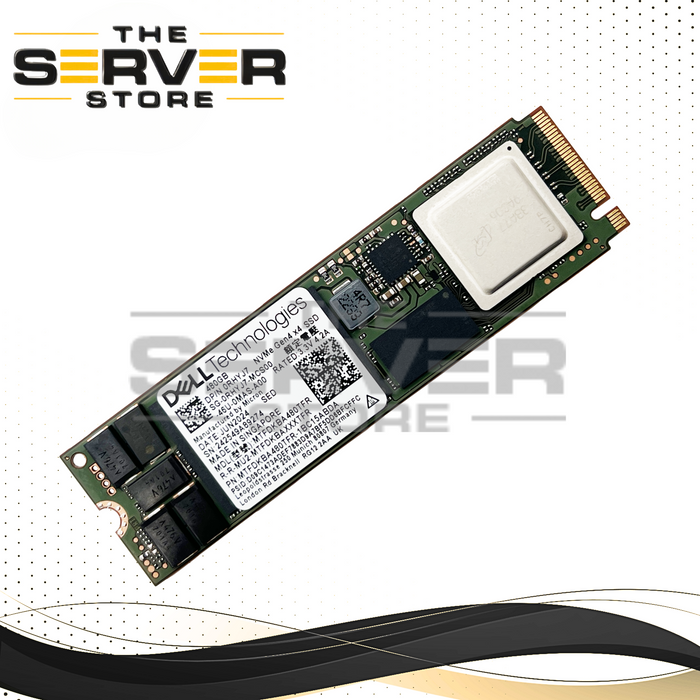 Dell 480GB NVMe 2280 M.2 RI PCIe Gen 4.0 x4 SED SSD Micron Pro 7450 MTFDKBA480TFR 0RHYJ7 RHYJ7