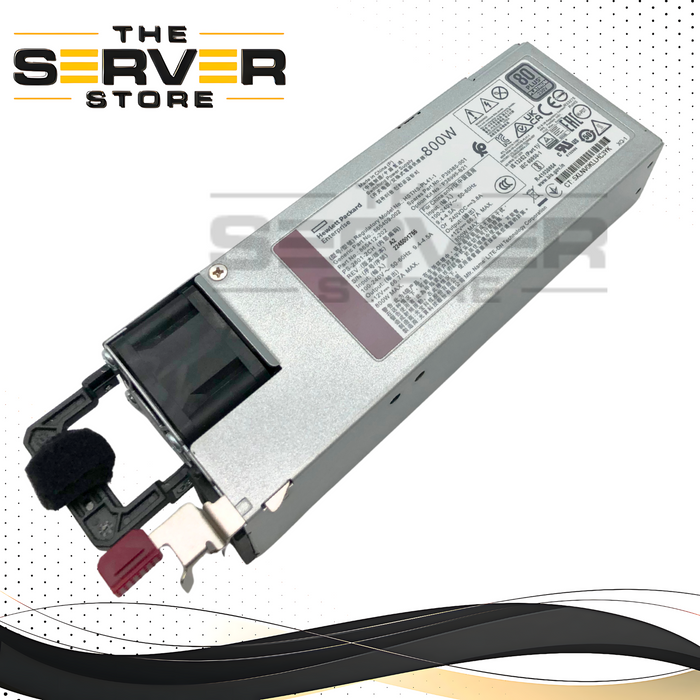 HPE 800W 80+ Platinum Flex Slot Hot-Swap Redundant Power Supply for ProLiant Gen9 & Gen10 Servers. P/N: P39385-001.