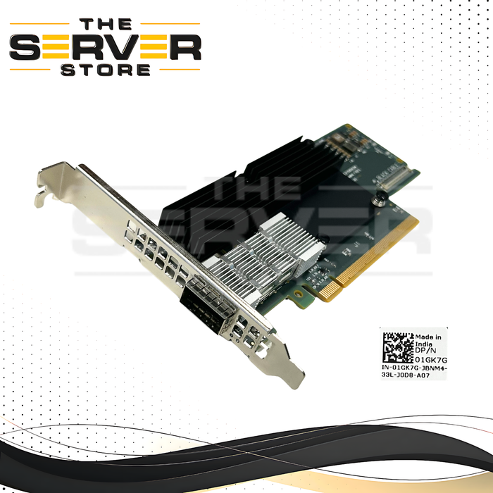 Dell Mellanox ConnectX-6 Single Port QSFP56 200Gb/s PCIe 4.0 x16 01GK7G 1GK7G