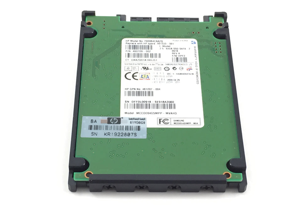 HP 64GB SATA 2.5'' SOLID STATE DRIVE SSD (FK0064CAAZQ)