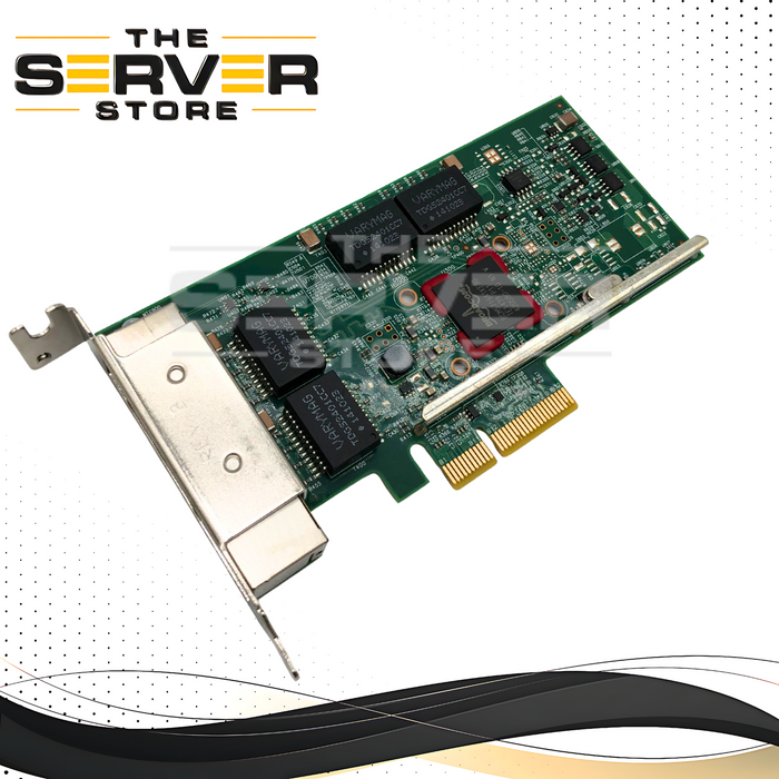IBM Broadcom 5719 Quad-Port 1GbE RJ-45 PCIe 2.1 x4 Network Adapter with Low Profile Bracket. P/N: 00E2873, 109427-001, BCM95719A1904G
