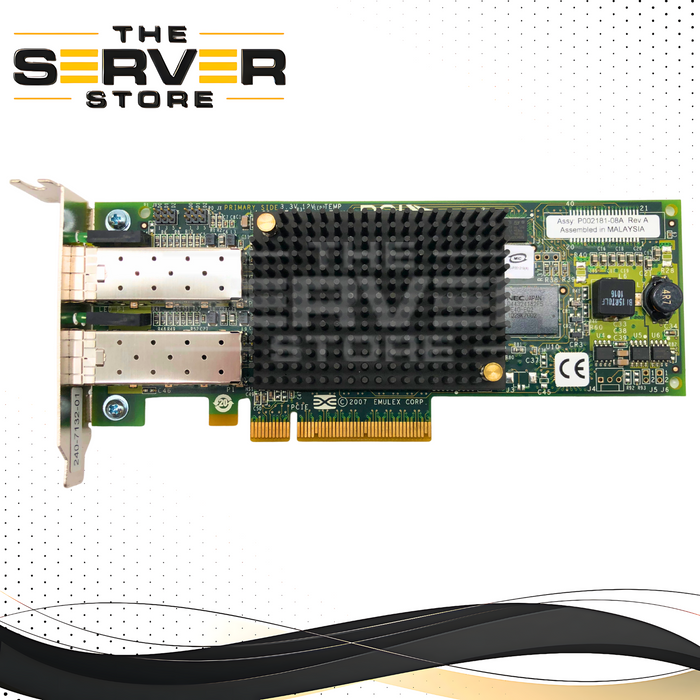 Emulex LPE12002 Dual-Port 8Gb Fibre Channel PCIe HBA 371-4306-01 P002181-08A