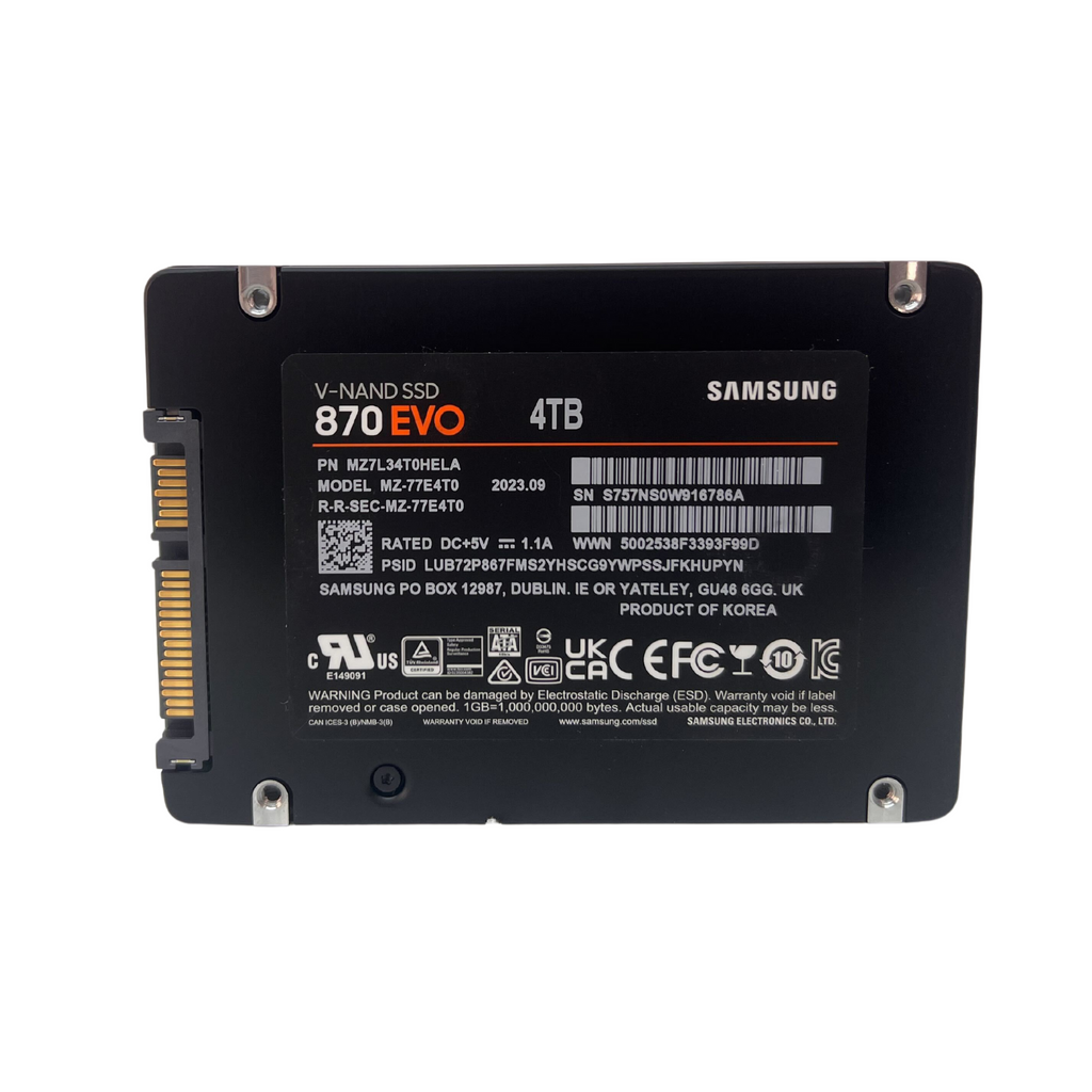 Samsung V-NAND 870 EVO 4TB SATA 6GBPS 2.5